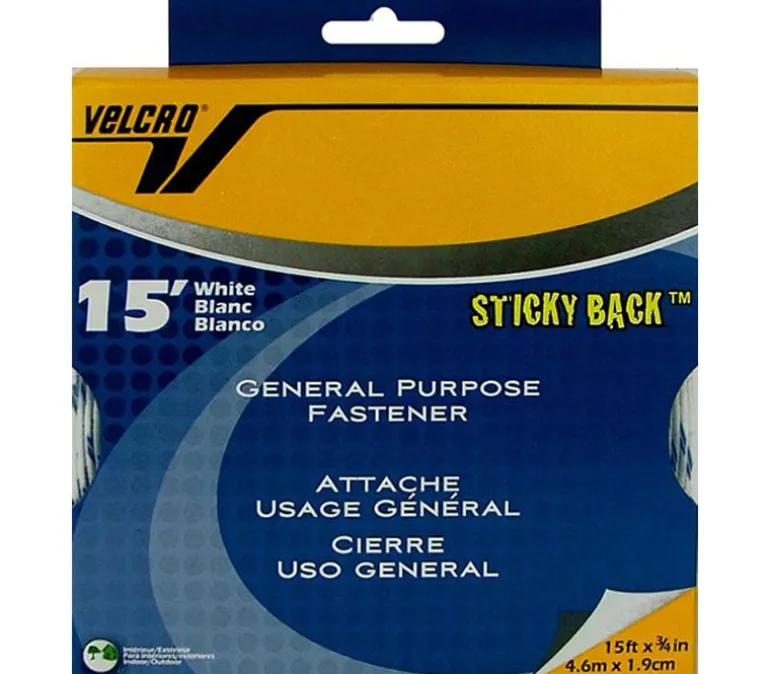 Velcro Sticky Back Tape – 3/4-inch x 1-foot – White