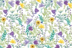 Veronica’s Garden Wildflowers on Navy