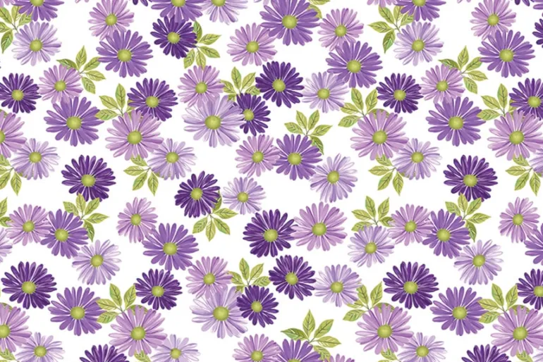 Veronica’s Garden Wildflowers on Navy