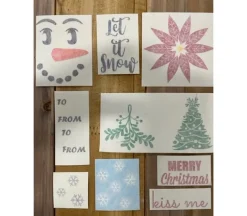 Vinyl Rub-On – Christmas Vinyl Set
