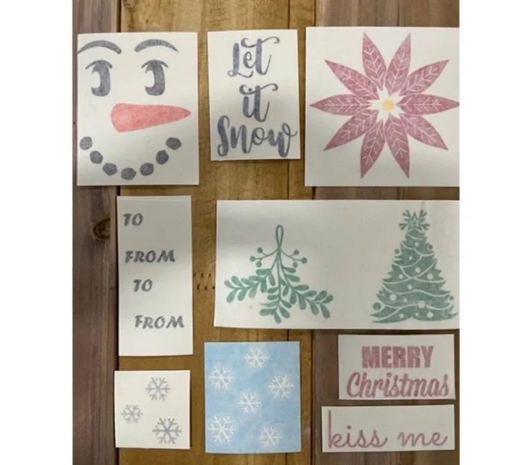 Vinyl Rub-On – Christmas Vinyl Set