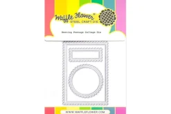 Waffle Flower Postage Collage Peony Stencil