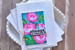Waffle Flower Rose Bouquet Stencil
