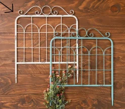 Wall Decor – Metal Bedframe – White