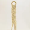 Wall Hanger – Macrame with Log Shelf – 8-inch x 34-inch