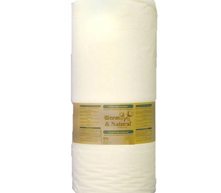 Warm and Natural Cotton Batting – Queen Size 90-inch x 108-inch