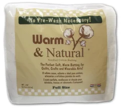 Warm and Natural Cotton Batting – Craft Size 34-inch x 45-inch