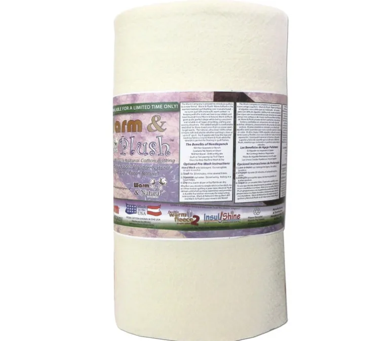 Warm and Natural Cotton Batting – Craft Size 34-inch x 45-inch