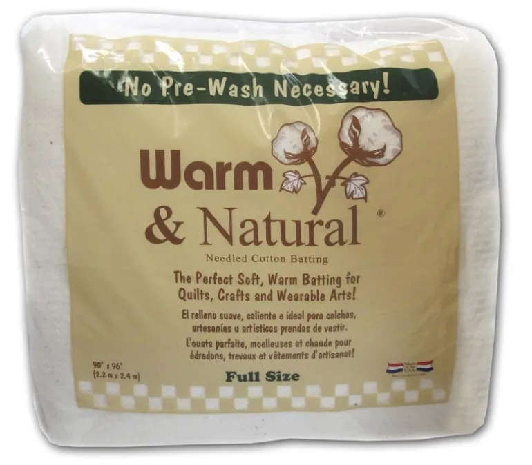 Warm and Plush Cotton Batting – Baby Size 45-inch x 60-inch
