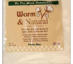 Warm and Plush Cotton Batting – Baby Size 45-inch x 60-inch