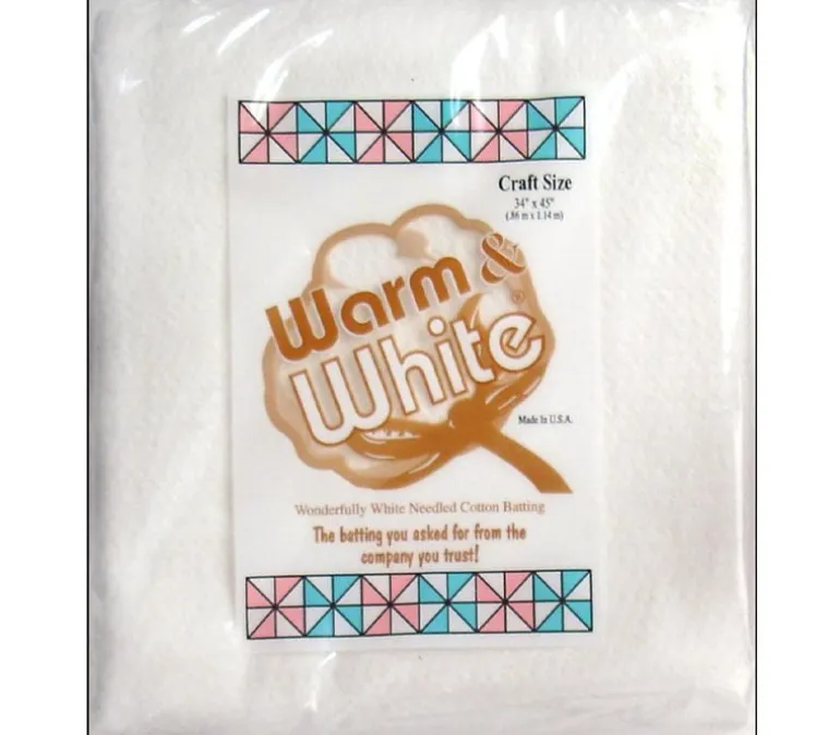Warm and White Cotton Batting – Full Size 90-inch x 96-inch