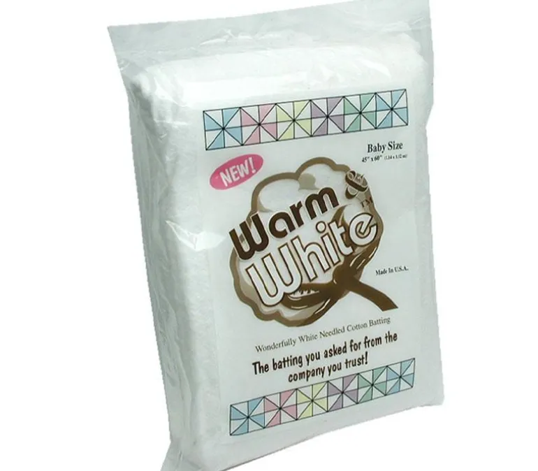 Warm and White Cotton Batting – King Size 120-inch x 124-inch