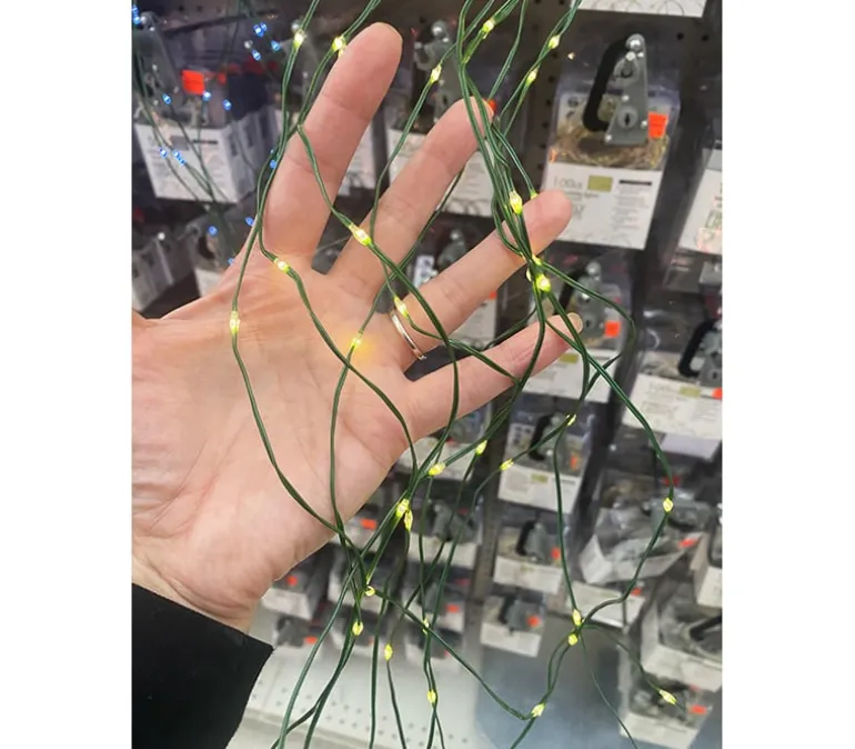 Waterfall Firefly Lights 100 Bulb – Green Cord – 10 Light Strands (view colors)