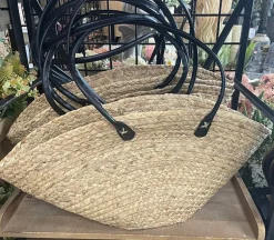 Water Hyacinth Wicker Tote Handbag – 25″ x 18″