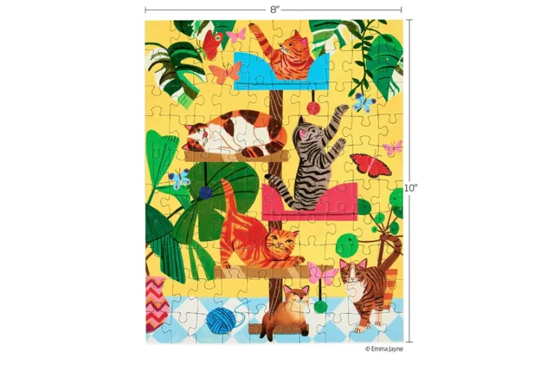 WerkShoppe Puzzle Snax Cat Tree 100-Piece Puzzle