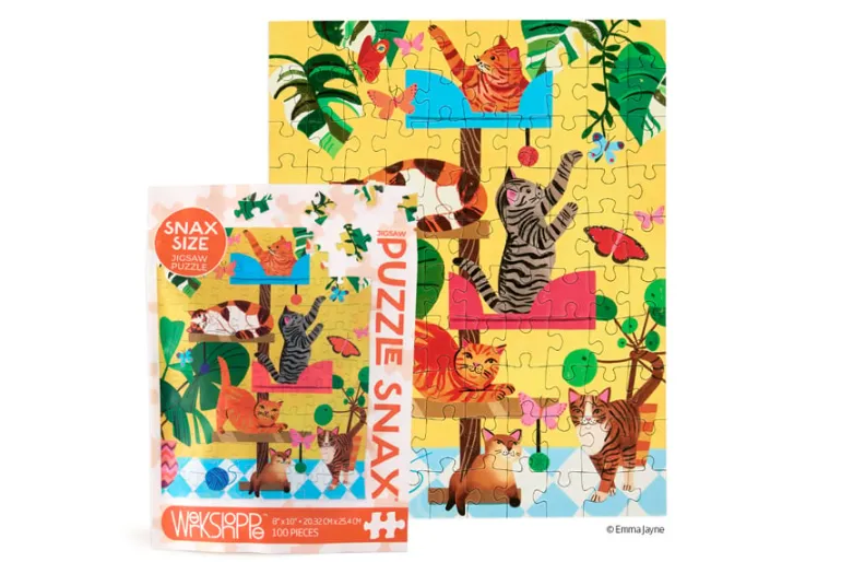 WerkShoppe Puzzle Snax Cat Tree 100-Piece Puzzle