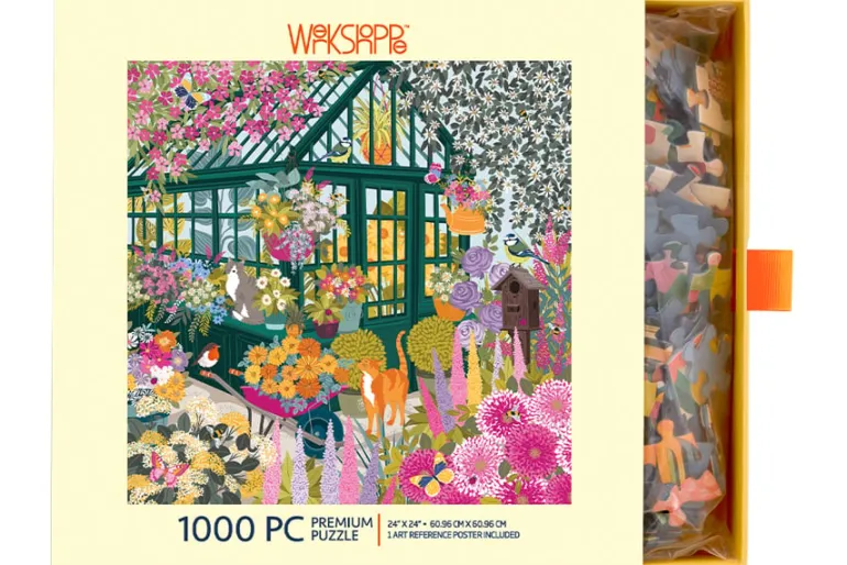 WerkShoppe Spring Greenhouse 1000-Piece Puzzle