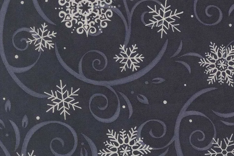When Snow Falls Swirling Snowflakes on Snowy White