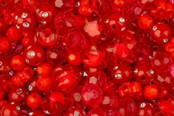 White and Crystal Acrylic Bead Mix, 80g