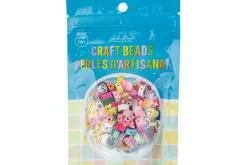 White and Crystal Acrylic Bead Mix, 80g