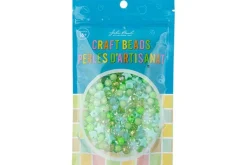 White and Crystal Acrylic Bead Mix, 80g