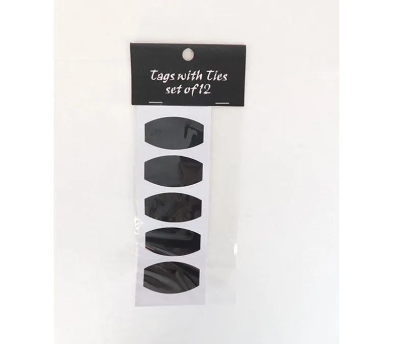 White Cardstock Paper Tags – 12 Piece