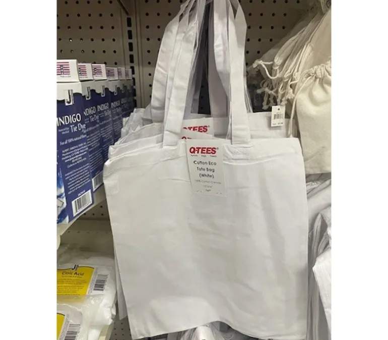 White Cotton Eco Tote Bag