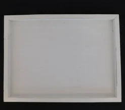 White Frame With White Slat Board Center 12×16