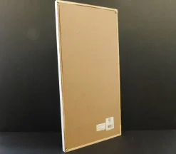 White Frame with White Slat Board Center