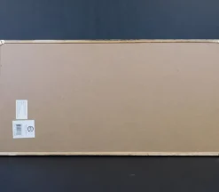 White Frame with White Slat Board Center