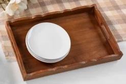 White Tray with Brown Bottom – 19″ x 12″ x 2.25″