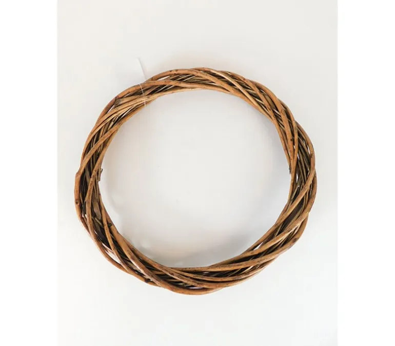 Wicker Wreath – 14-inch – Brown