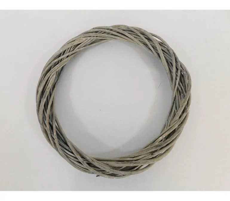 Wicker Wreath – Medium – 14-inch Grey