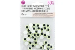 Wiggle Eyes – 10mm – 50pc. – Glow In The Dark