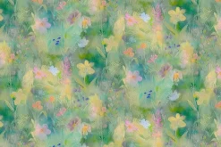Wild Beauty Wildflower Field in Green