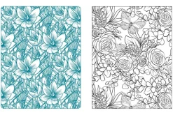 Wildflowers in Bloom Coloring Book