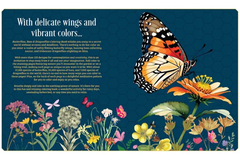 Wildflowers in Bloom Coloring Book