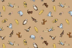 Winnie the Pooh Hundred Acre Wood Map Cream Tonal