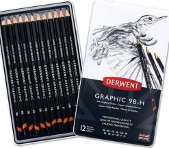 Winsor & Newton Derwent Graphic Pencil Sketching Set – 12 Piece