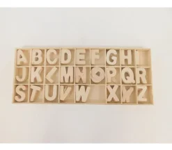 Wood Alphabet Letter Set – Block Letter