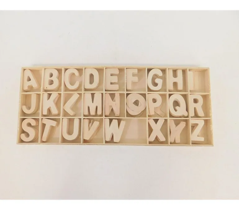 Wood Alphabet Letter Set – Block Letter