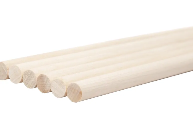 Wood Dowel Rods – 7/16″ X12″ – 8pc. – Natural