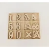 Wood Number Set – Block Letter