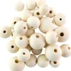 Wood Round Beads – 0.5″ – 70pc. – Natural