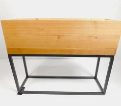 Wood and Metal Plant Stand – Small