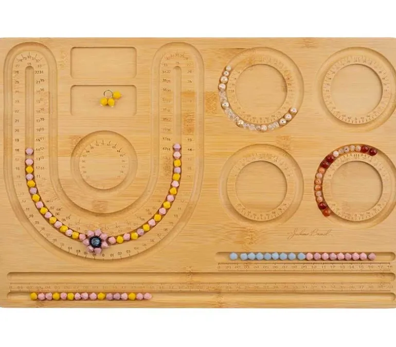 Wood Beading Board for Necklace Design