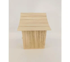 Wood Bird House – Curved Roof