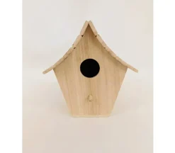 Wood Bird House – Curved Roof