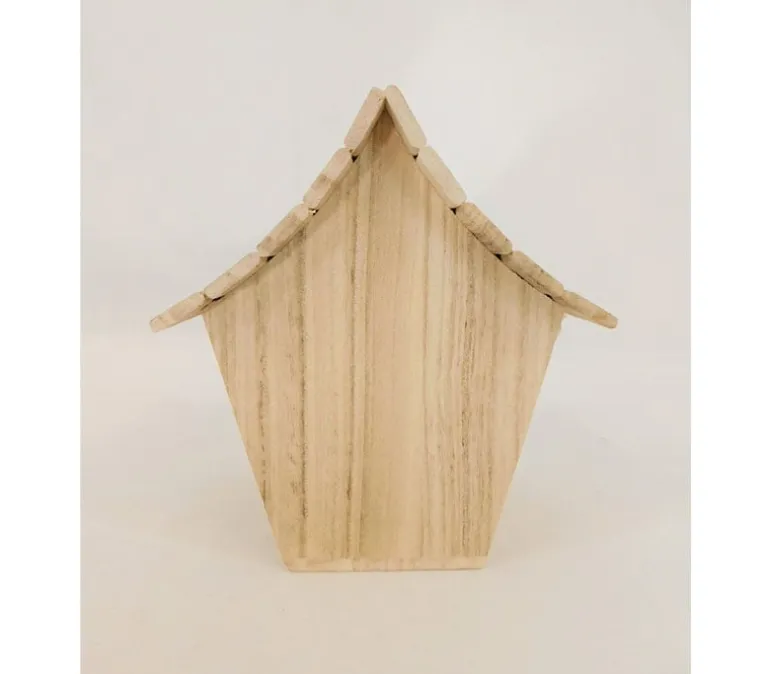 Wood Bird House – Curved Roof