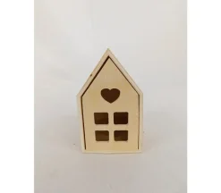 Wood Bird House – Small with Drawer